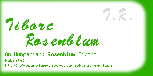 tiborc rosenblum business card